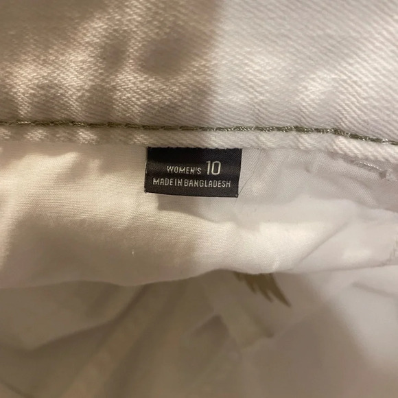 Eddie Bauer Boyfriend white denim jeans size 10 - Picture 3 of 6